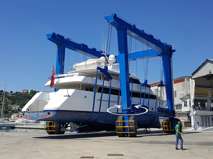 Double Worm Slew Drive For Boat Lift,Dual Axis Slewing Drive