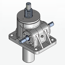 Keyed screw actuator with anti-rotation function