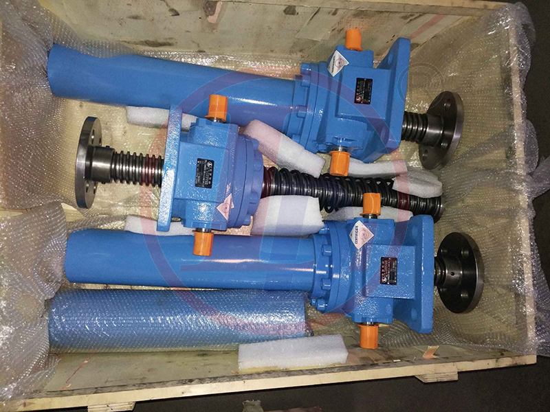 Antibacklash Acme Worm Gear Screw Jack With Spring,Trapezoidal Screw