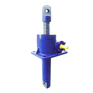 Worm gear screw jack with clevis end