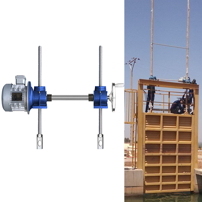 suitable for various gates applicable industries in two screw jack systems