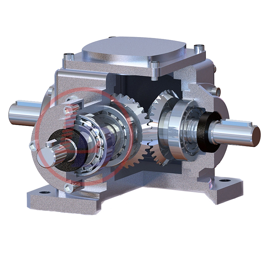 T Series 90 degree right angle spiral bevel gearbox