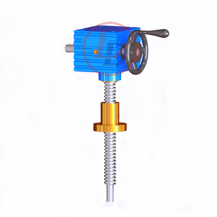 manual lifters with worm in small screw jack with travelling nut