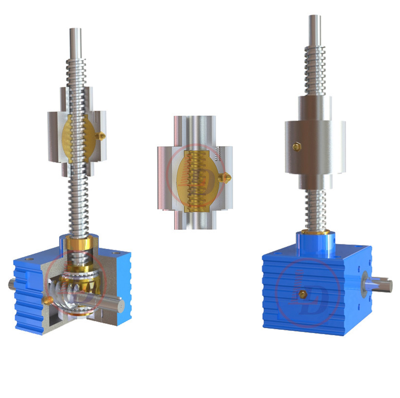 High Precision Cubic Screw Jack With Self-Aligning Nut