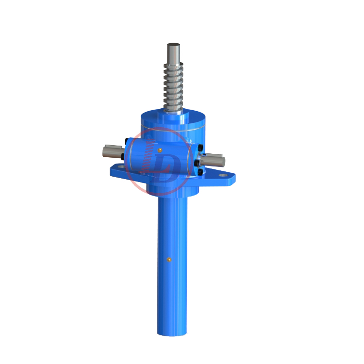 Worm Gear Acme Screw Jack With Mounting Plate