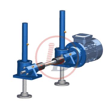 suitable for various gates applicable industries in two screw jack systems