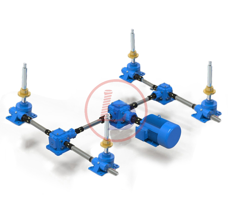 SWL5 ton worm gear lift mechanism Type H in rotating screw jack