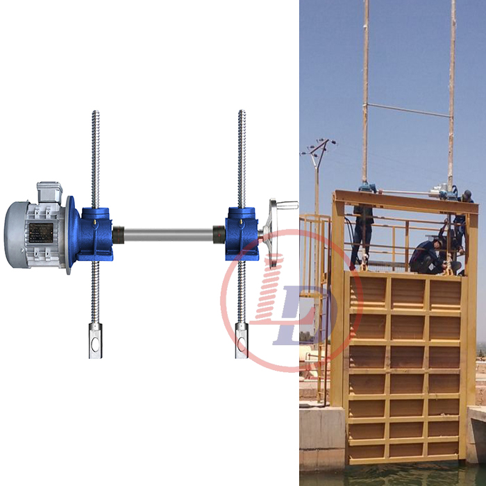 suitable for various gates applicable industries in two screw jack systems