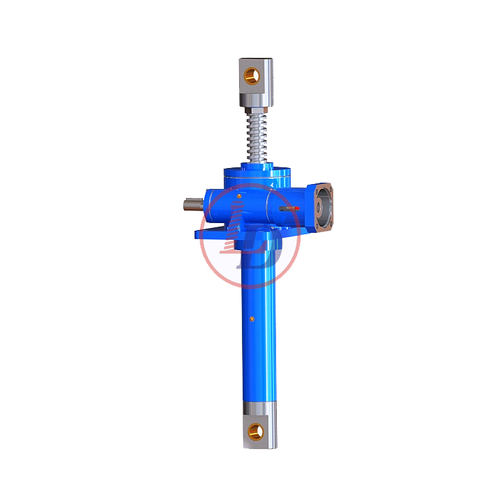 Worm gear screw jack with clevis end