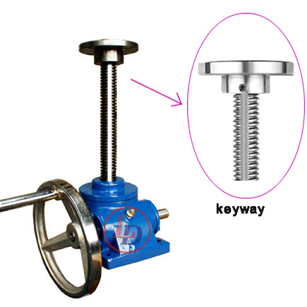 Keyway anti-rotation screw jack